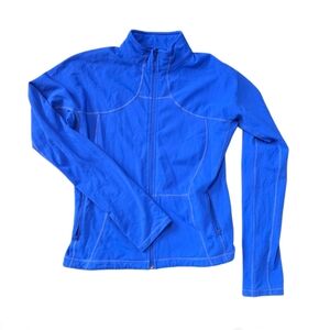 Lululemon Blue Zip-Up Jacket Full Zip Lightweight Long Sleeve Yoga Athleisure